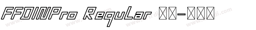 FFDINPro Regular 语言字体转换